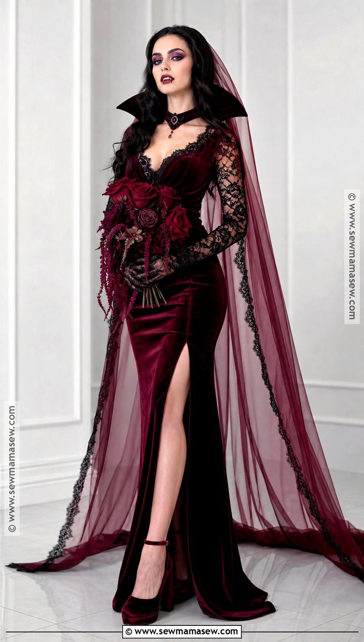 Glam Vampire Bride Costume - 35 bride halloween costume ideas