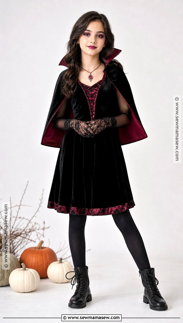 Glam Vampire Costume For Girls - 45 girl halloween costumes