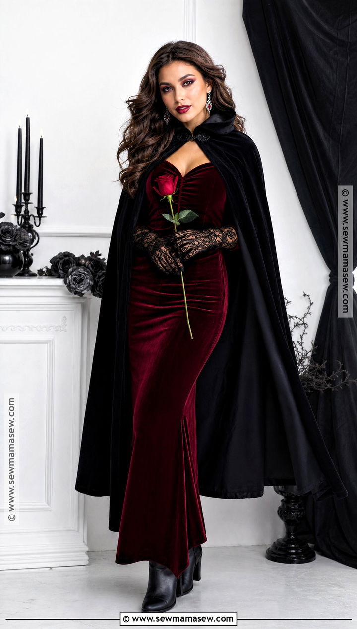 Glam Vampire Costume With Brown Hair - 30 brown hair halloween costume ideas