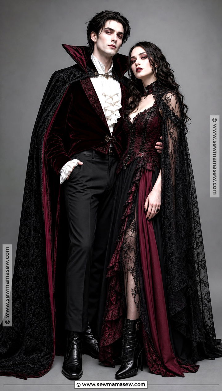 Glam Vampire Couple Costume - 40 halloween costumes for two