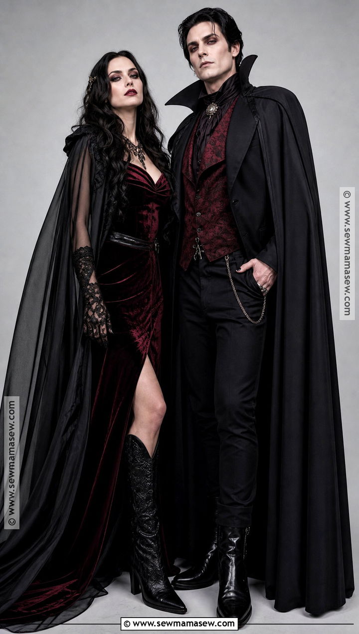 Glam Vampire Couple Costume - 50 couples costume ideas