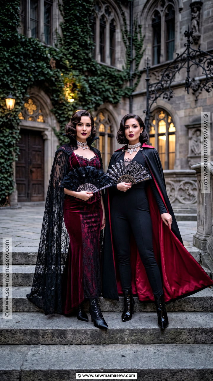 Glam Vampire Duo Costume - 45 halloween costumes women duo