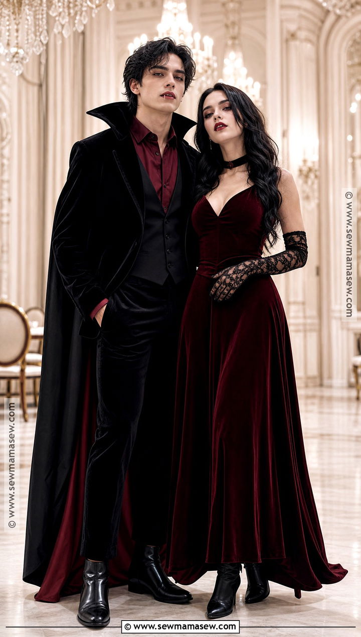 Glam Vampire Duo Costume - 30 duo halloween costume ideas
