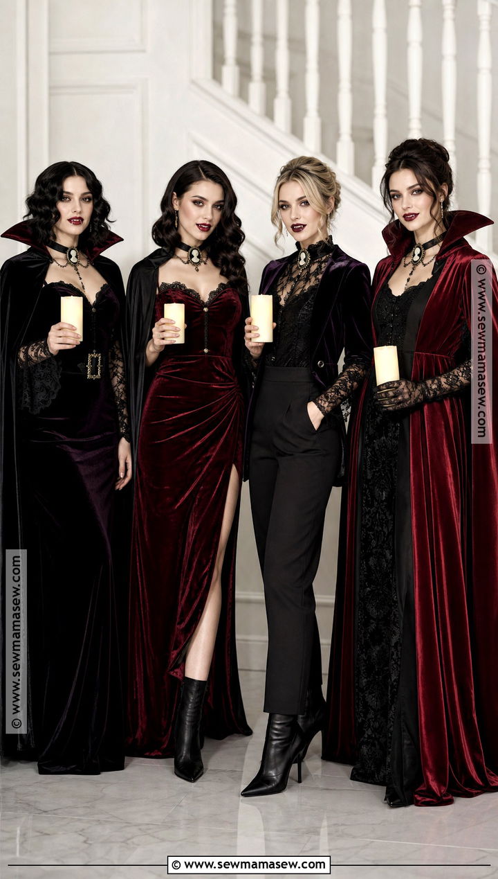 Glam Vampire Group Costume - 30 Halloween Costumes Women Group