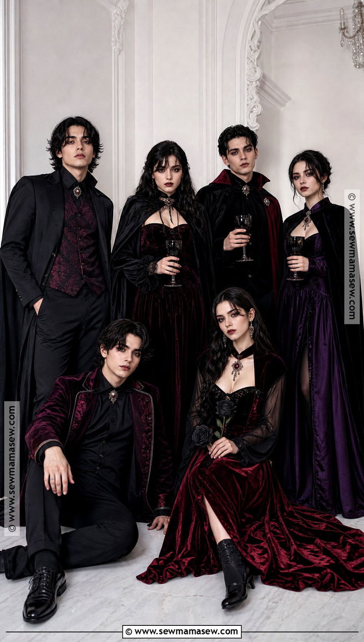 Glam Vampire Group Costume - 40 Group Halloween Costumes for Teens