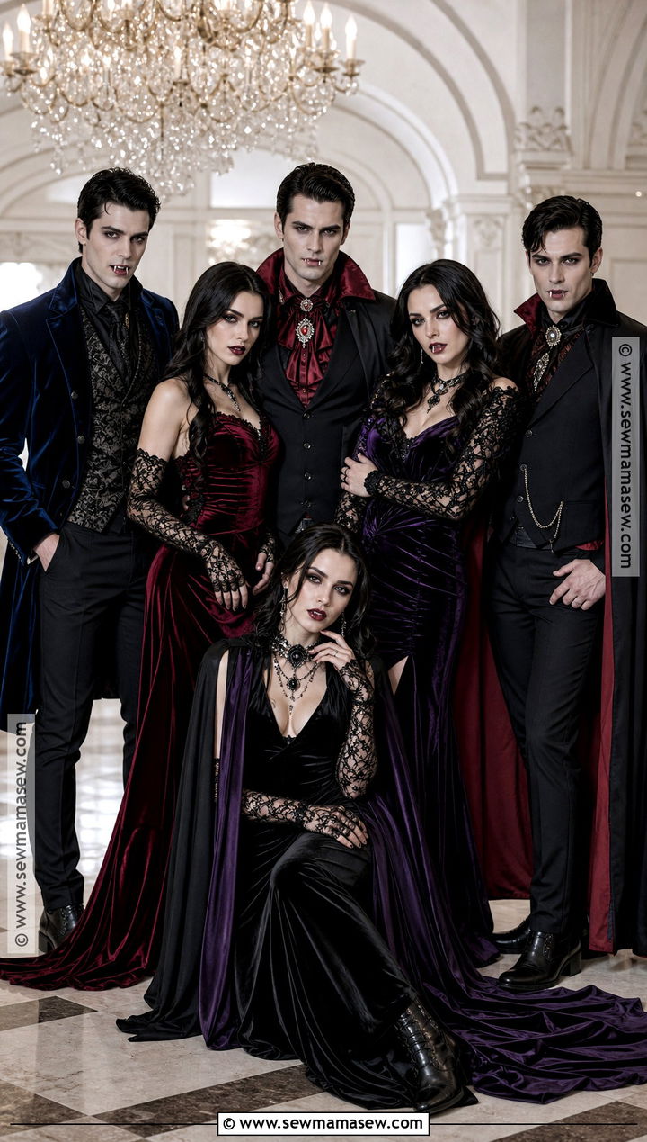Glam Vampire Group Costume - 30 best group halloween costumes
