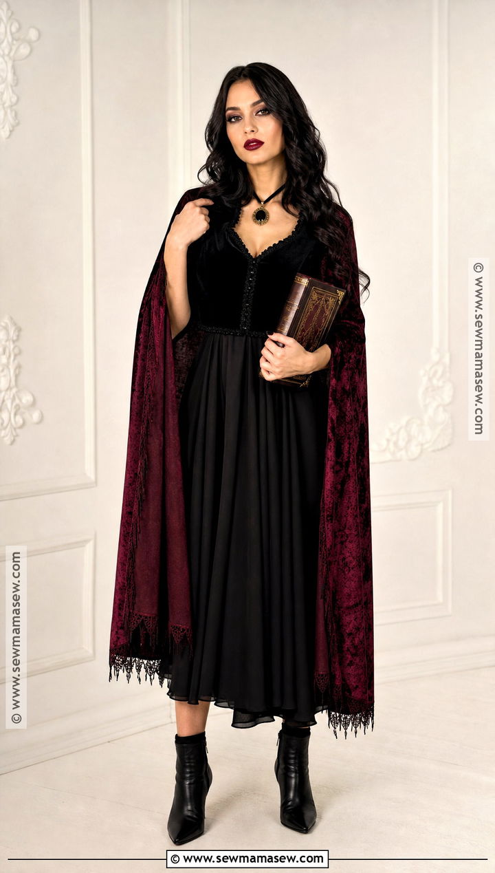 Glam Vampire Halloween Outfit - 30 Last Minute Halloween Outfits