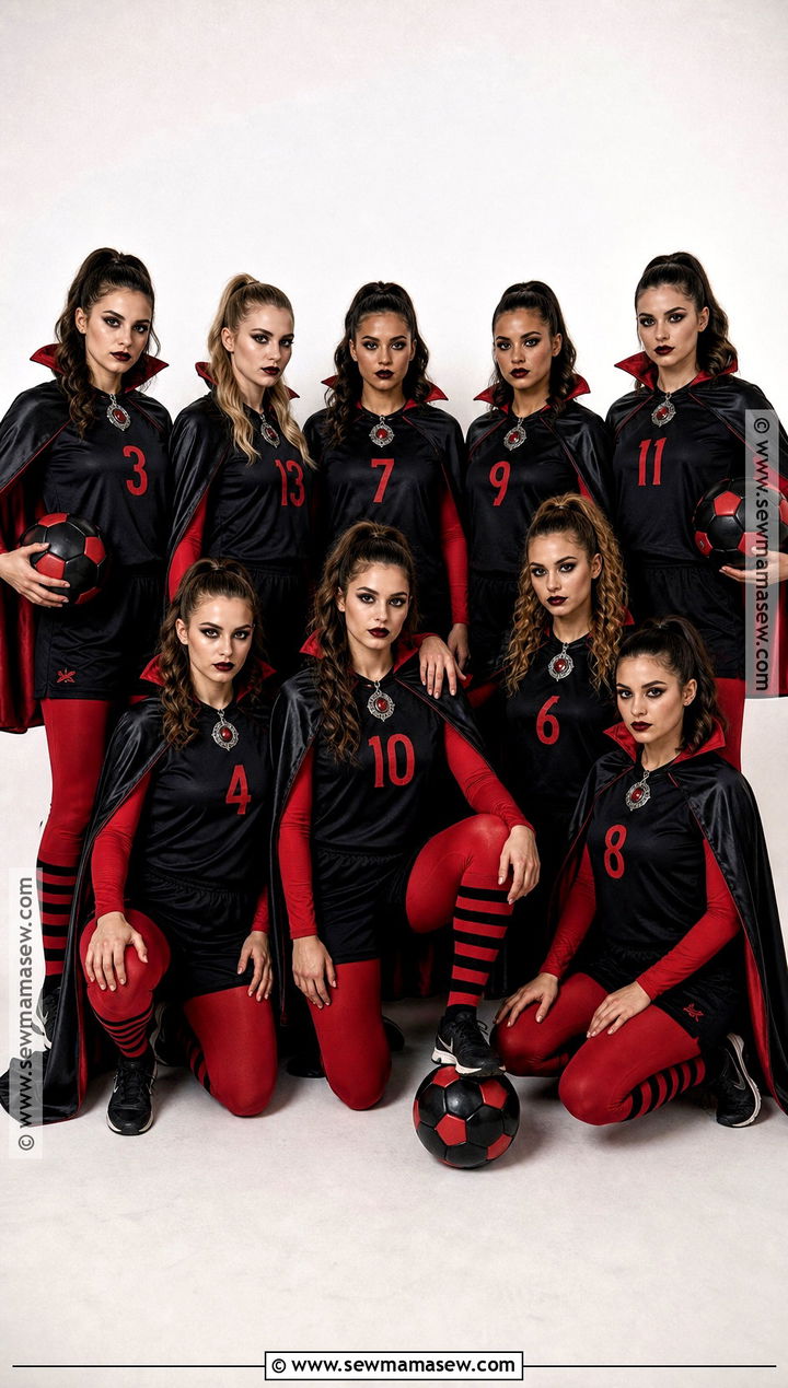 Glam Vampire Soccer Team Costume - 30 Soccer Team Halloween Costumes