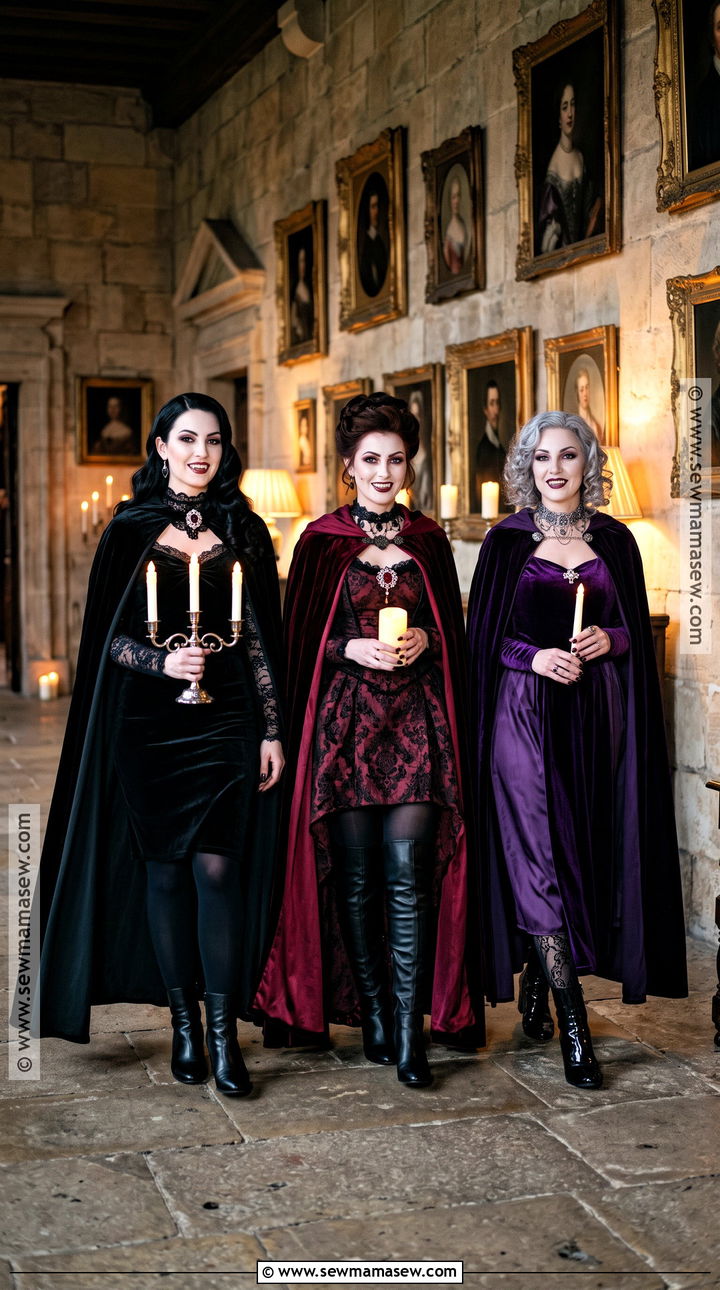 Glam Vampire Trio Costume - 35 Trio Costumes Halloween