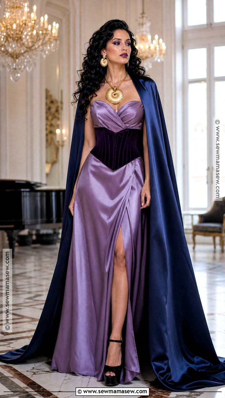 Glam Vanessa Costume With Satin Gown - 30 Vanessa Little Mermaid Costume Ideas