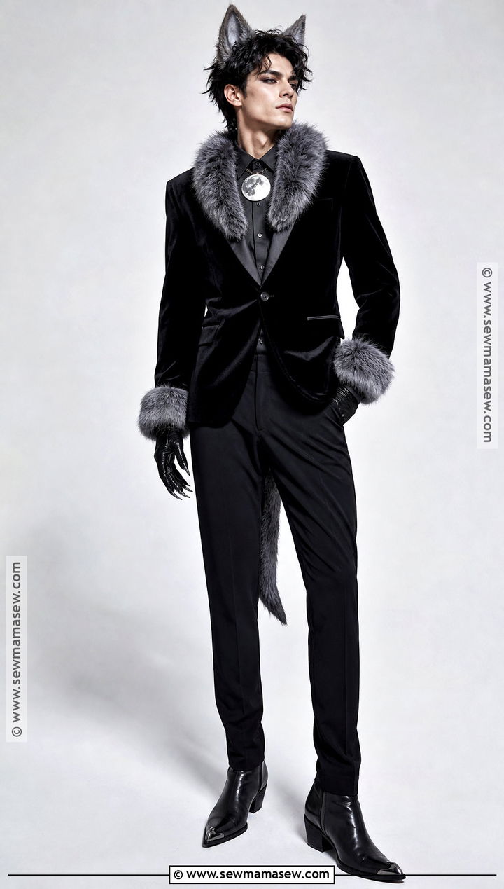 Glam Velvet Wolf Costume - 30 wolf costume ideas for men