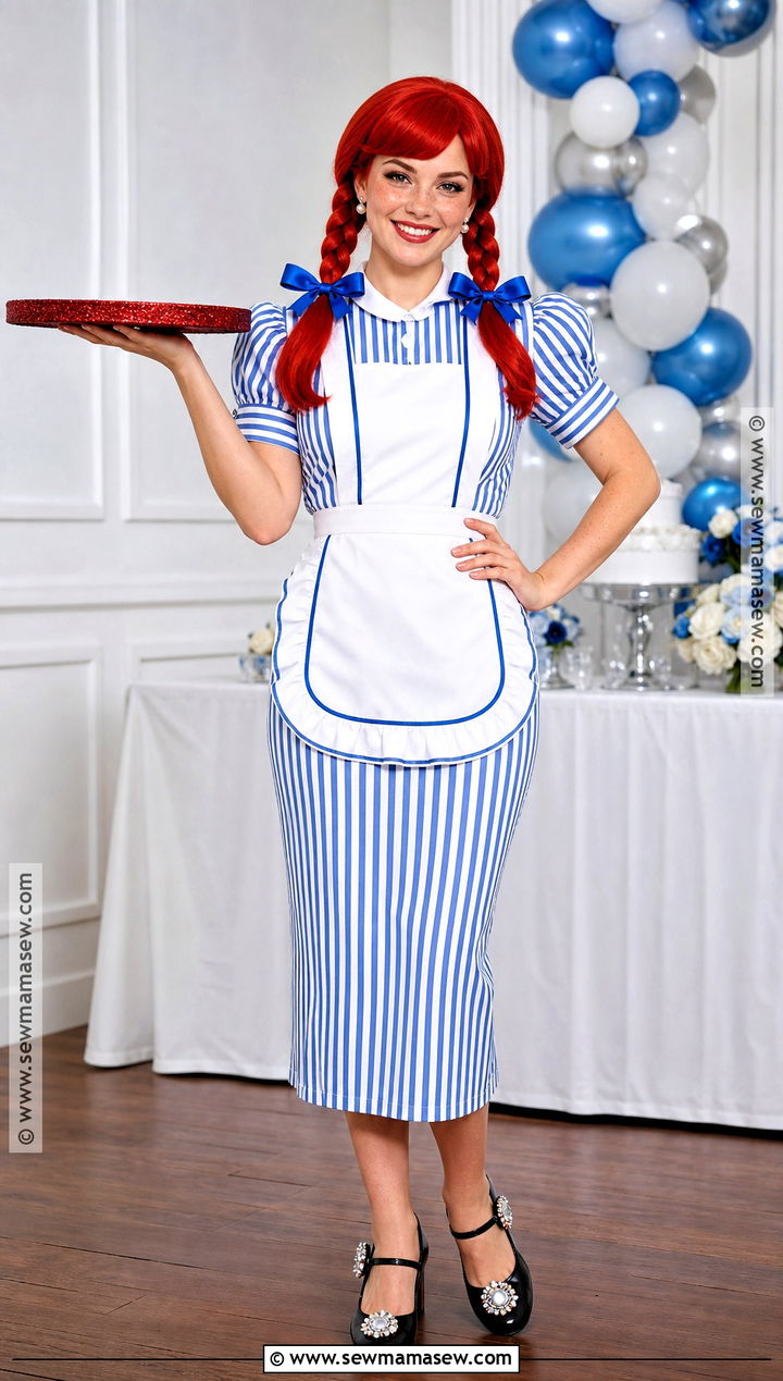 Glam Wendys Mascot Costume - 30 wendy halloween costume ideas