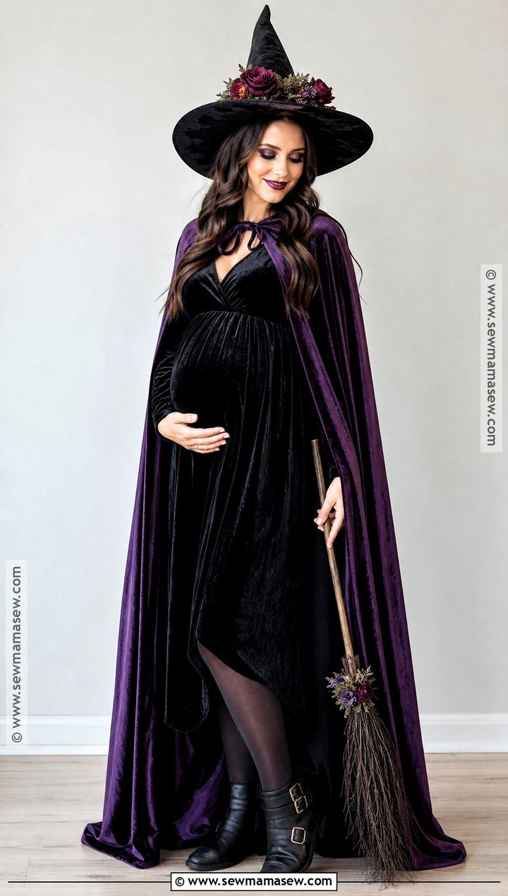 Glam Witch Maternity Costume - 30 maternity halloween costumes