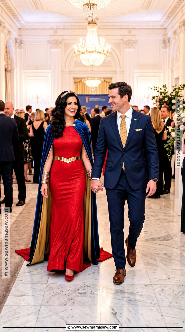 Glam Wonder Woman And Formal Steve Couple Costume - 30 wonder woman couple costume ideas