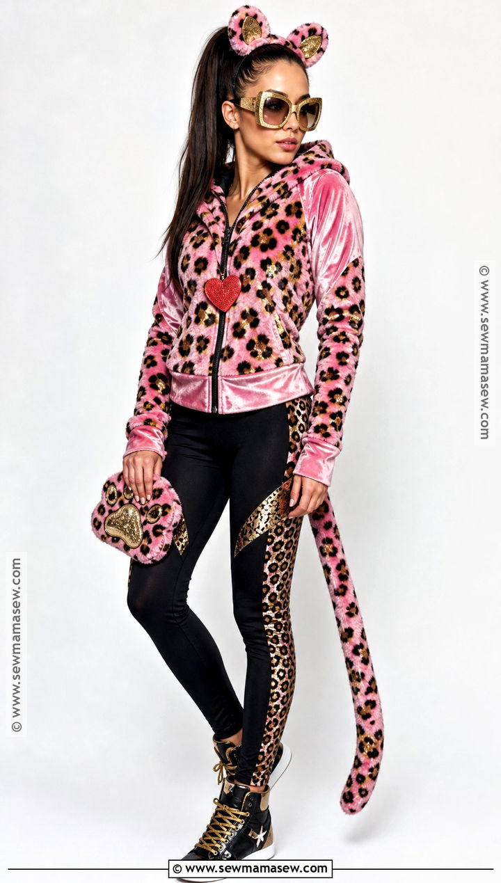 Glamour Leopard Beanie Boo Costume - 30 beanie boo costume ideas