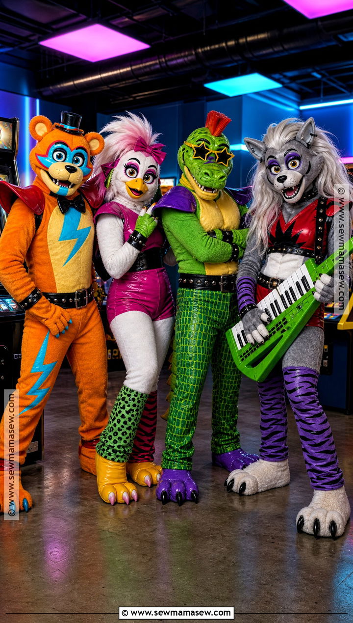 Glamrock FNAF Group Costume - 30 fnaf group costume ideas
