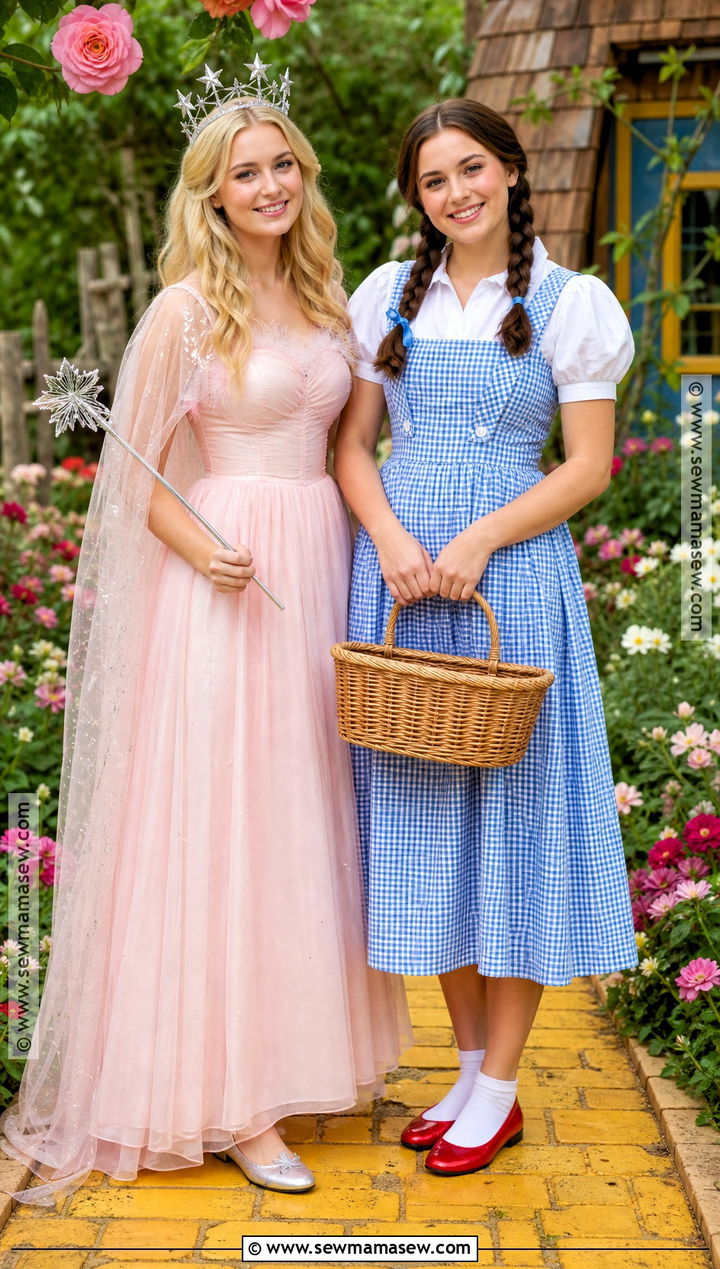 Glinda And Dorothy Costume - 30 brunette and blonde halloween costumes