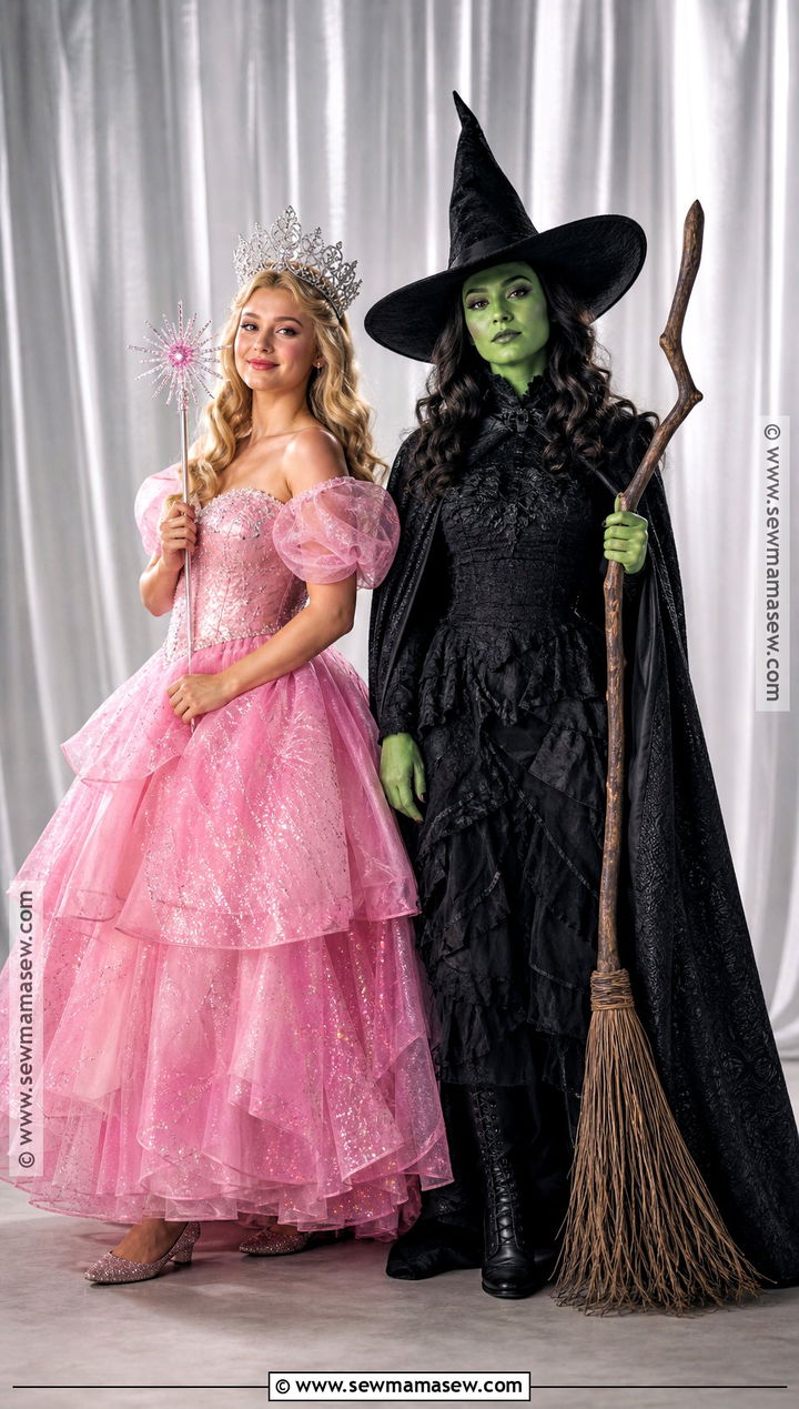 Glinda And Elphaba Costume - 40 halloween costumes for 2