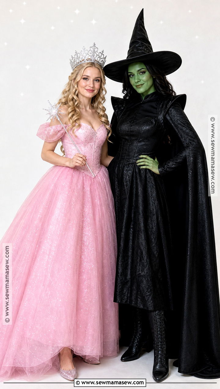 Glinda And Elphaba Costume - 50 matching halloween costumes