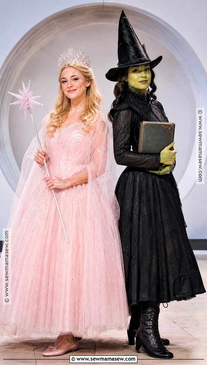Glinda And Elphaba Costume - 30 brunette and blonde halloween costumes