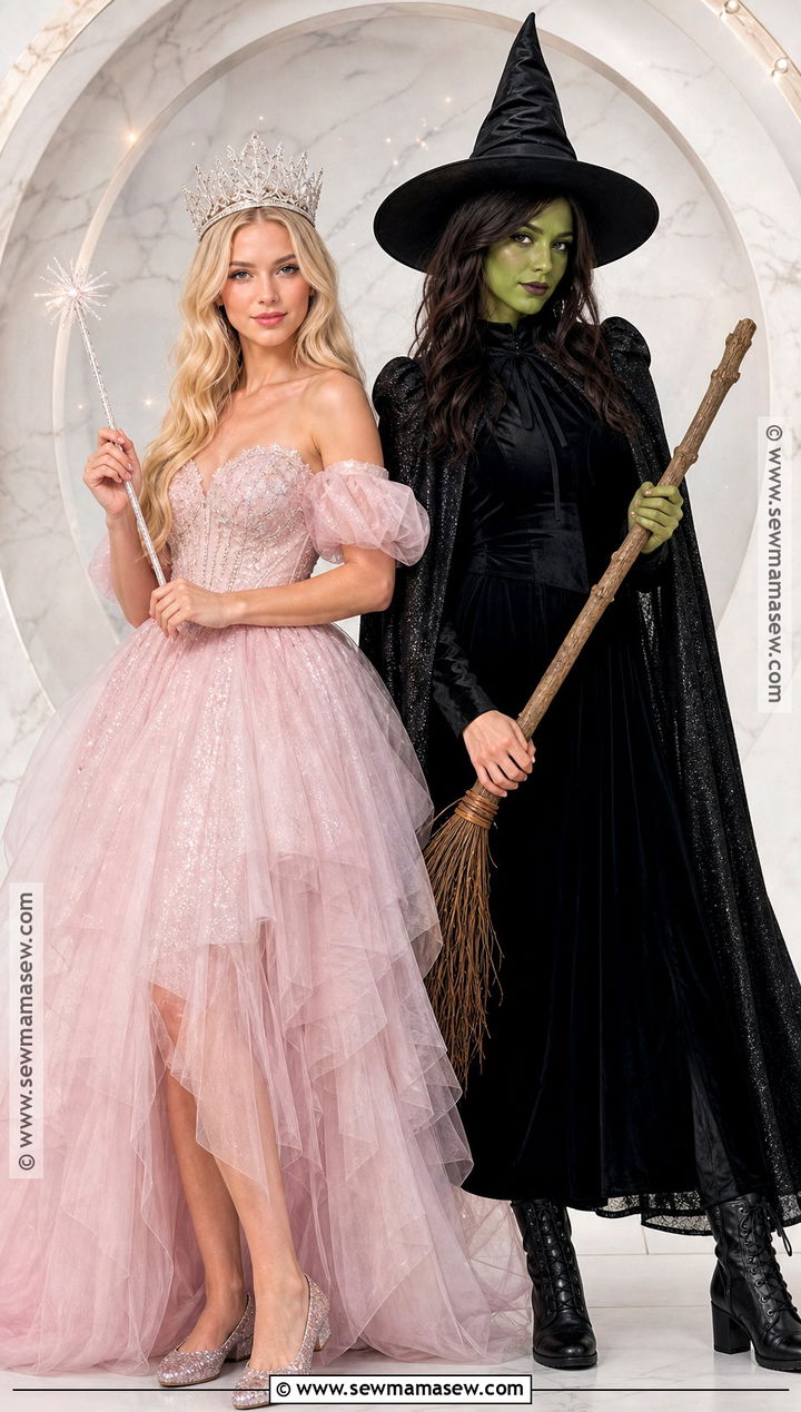 Glinda And Elphaba Costume - 30 duo halloween costumes blonde brunette