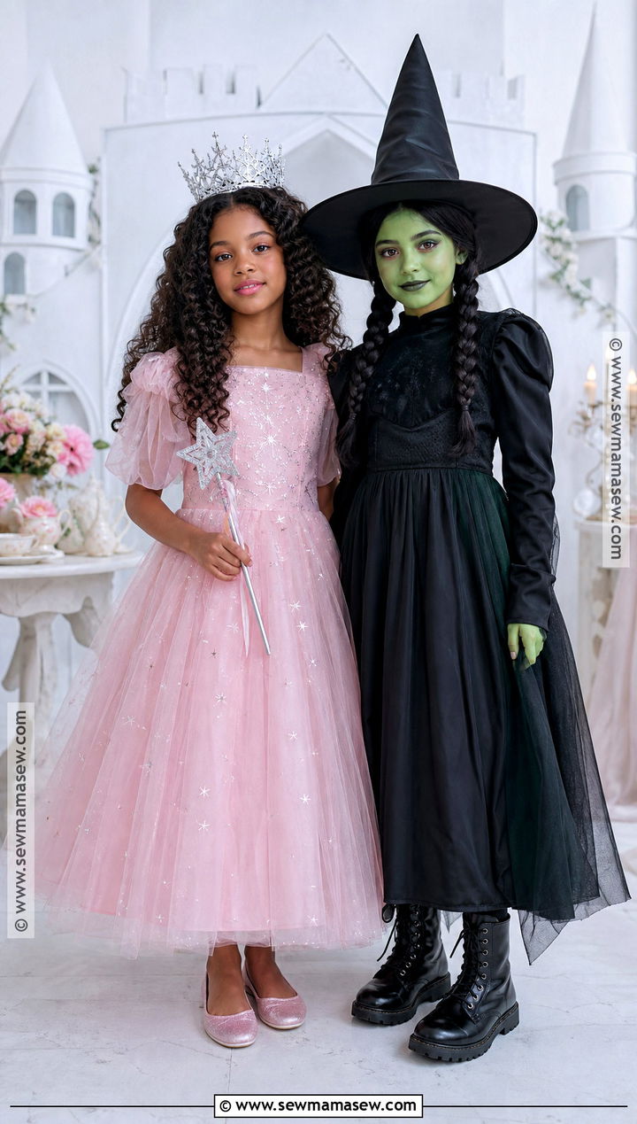 Glinda And Elphaba Costume - 30 halloween costumes for 2 for girls