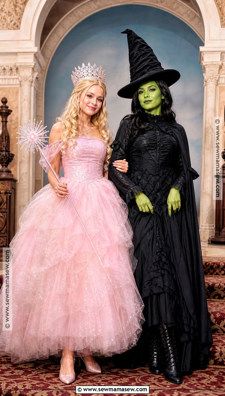 Glinda And Elphaba Costume - 35 best friends halloween costumes