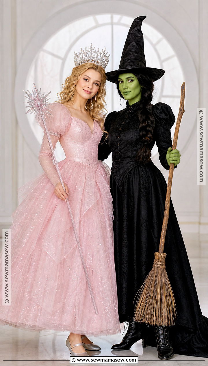 Glinda And Elphaba Couple Costume - 40 couple costume ideas