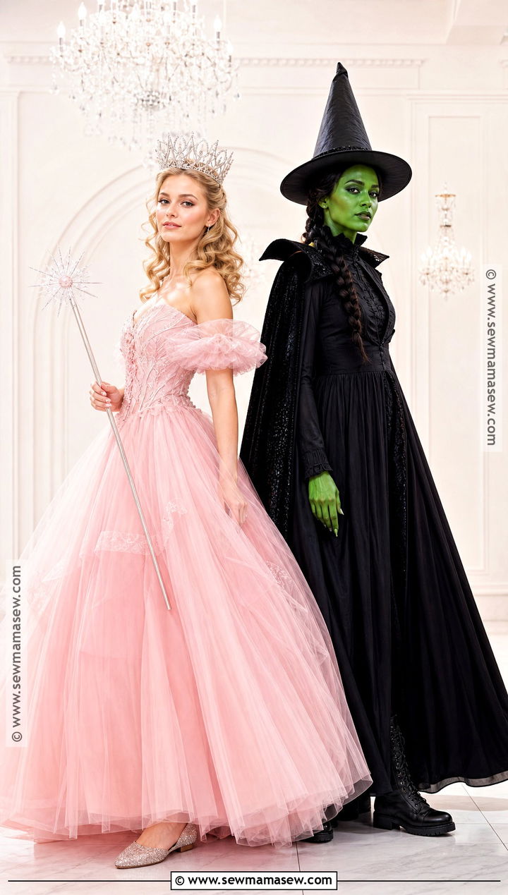 Glinda And Elphaba Couple Costume - 50 couple halloween costumes