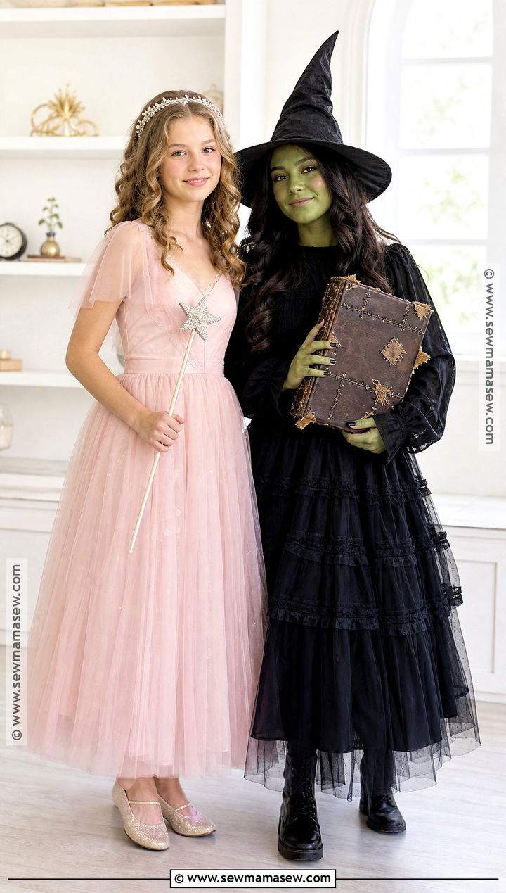 Glinda And Elphaba Duo Costume - 40 halloween costumes teenage girl duo