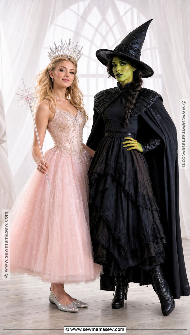 Glinda And Elphaba Duo Costume - 30 duo halloween costumes for women