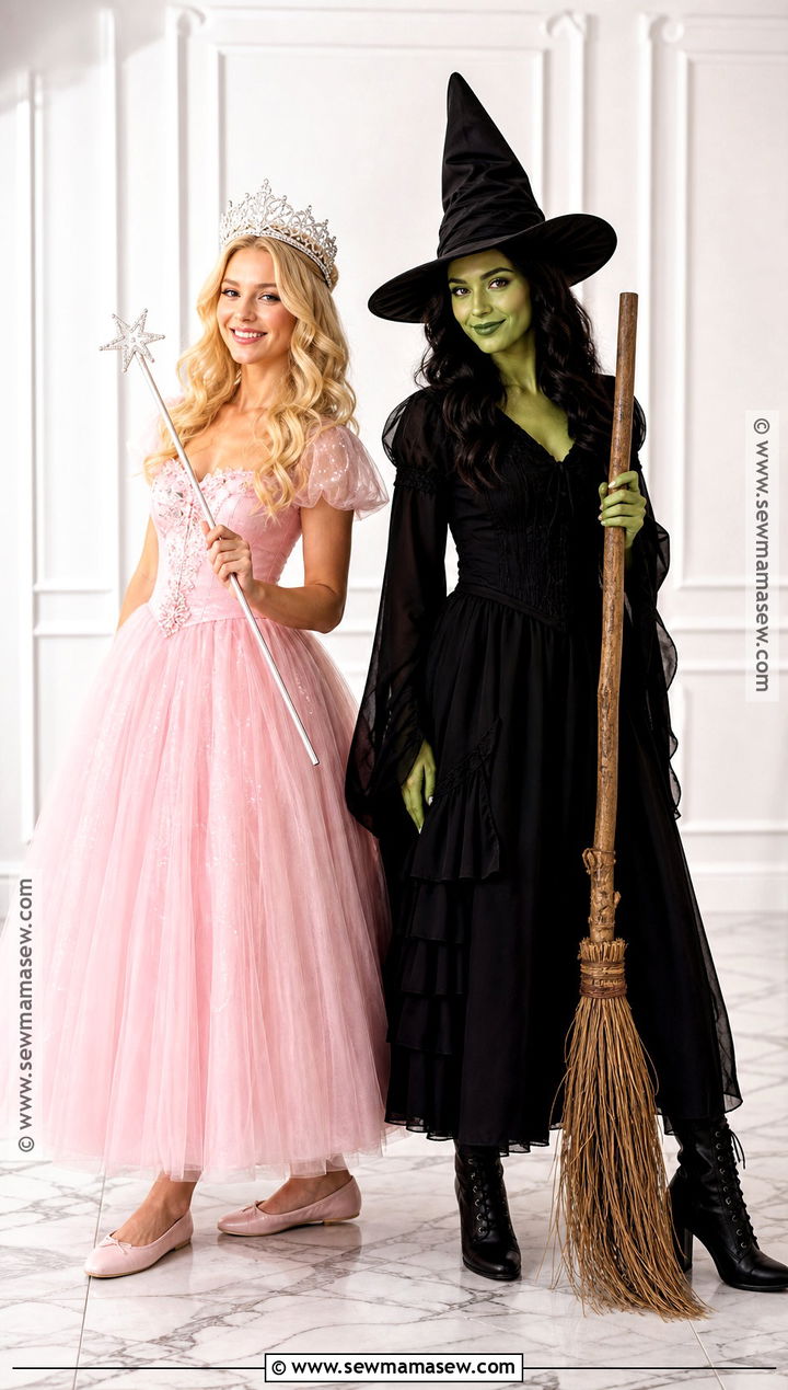 Glinda And Elphaba Duo Costume - 40 costume halloween duo ideas