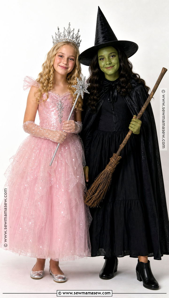 Glinda And Elphaba Twin Costume - 30 twins halloween costumes