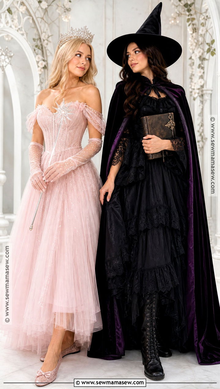 Glinda And Elphaba Witch Costume - 40 blonde and brunette halloween costumes