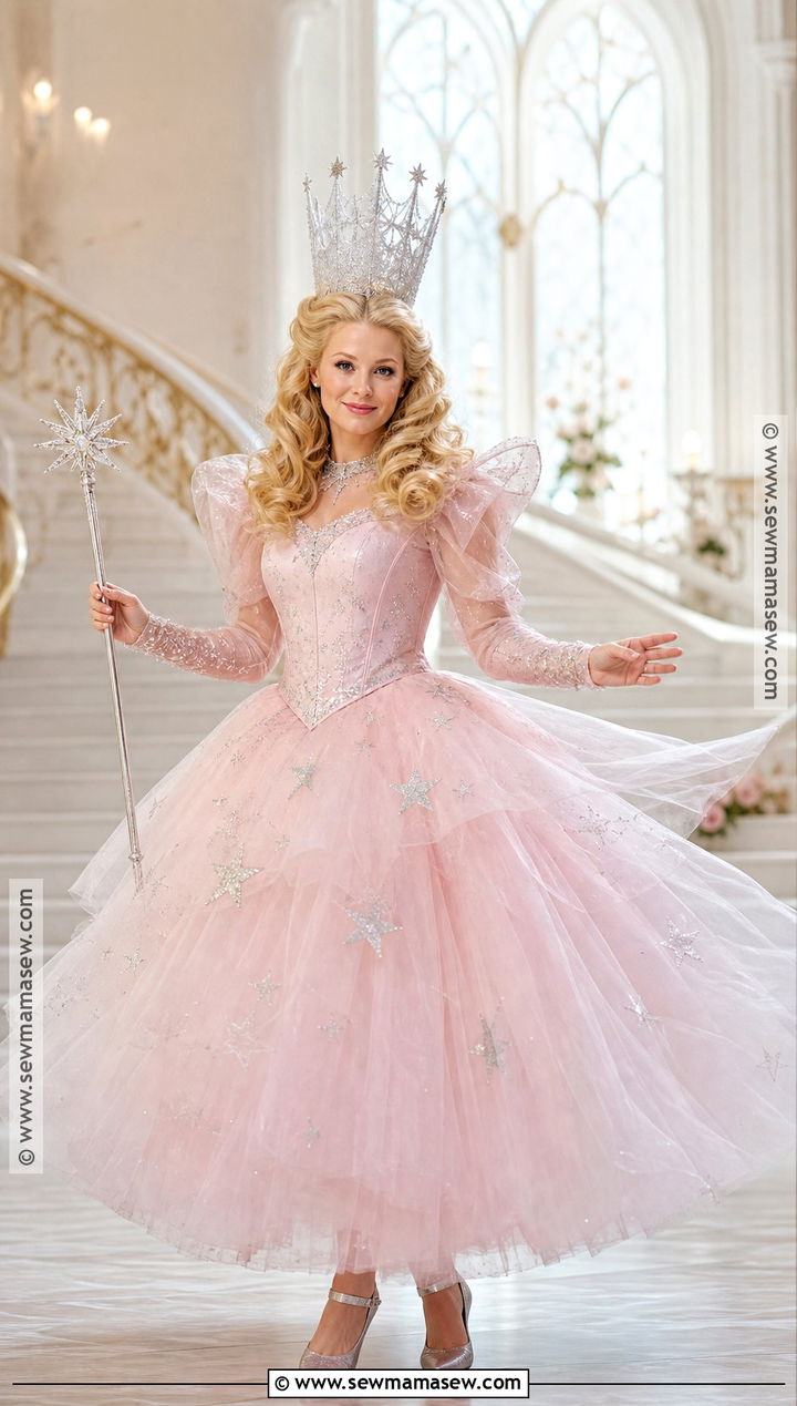 Glinda Good Witch Costume - 35 blonde hair halloween costumes ideas