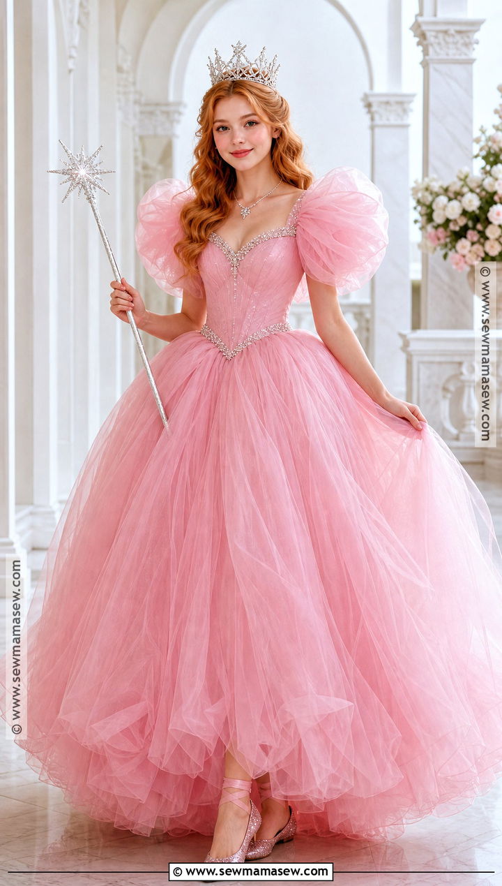 Glinda Good Witch Costume - 35 pink halloween costume ideas
