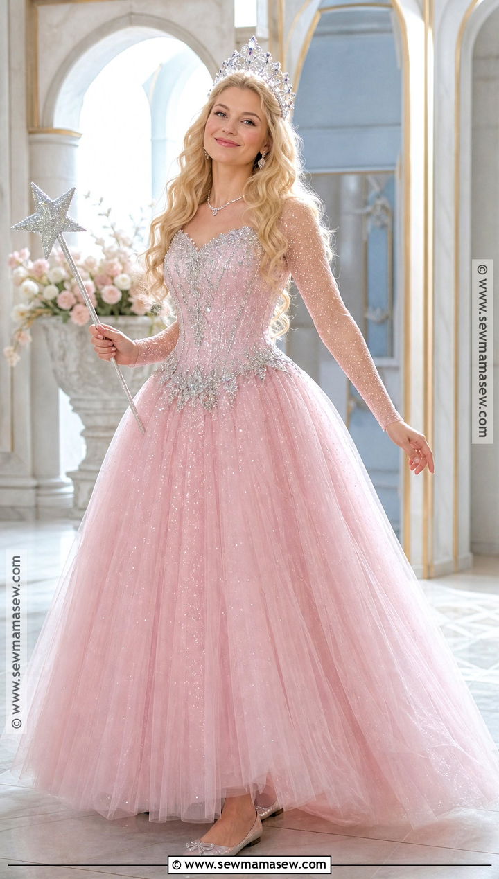 Glinda Pink Ball Gown Costume - 30 film costume ideas