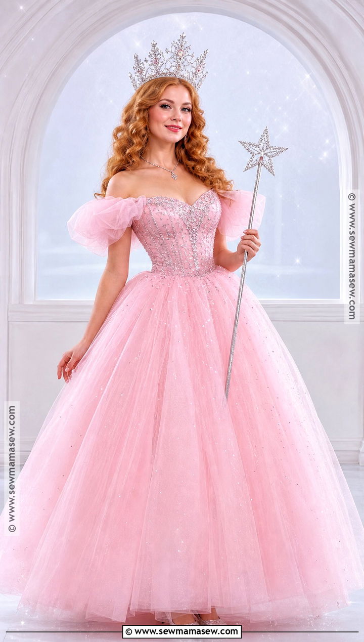 Glinda Pink Ball Gown Costume - 50 iconic halloween costumes