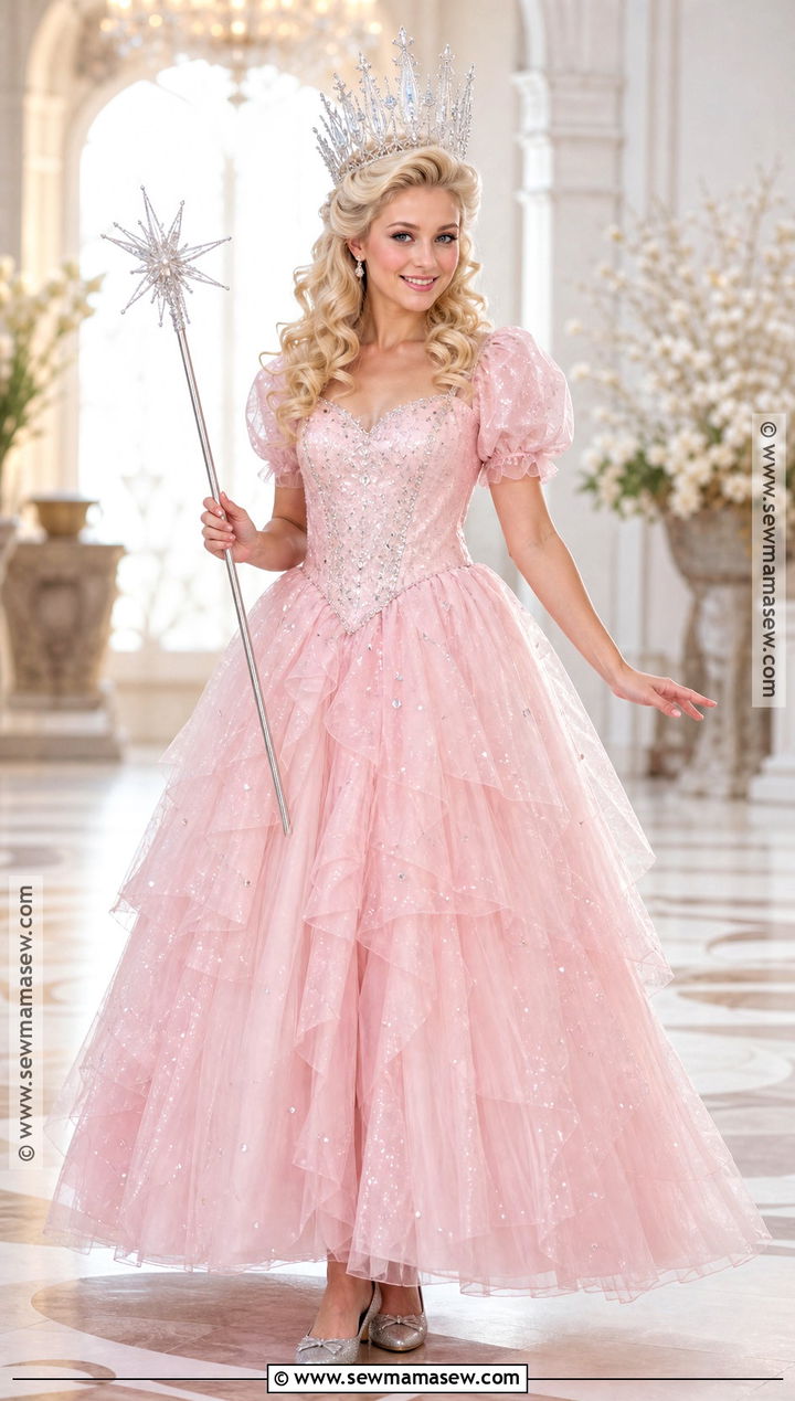 Glinda Pink Bubble Gown Costume - 35 costumes for blondes