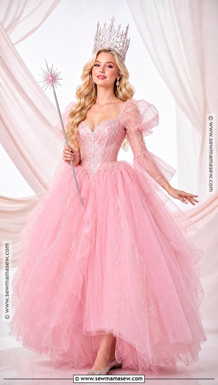 Glinda Pink Bubble Gown Costume - 35 Movie Characters To Dress Up As Ideas