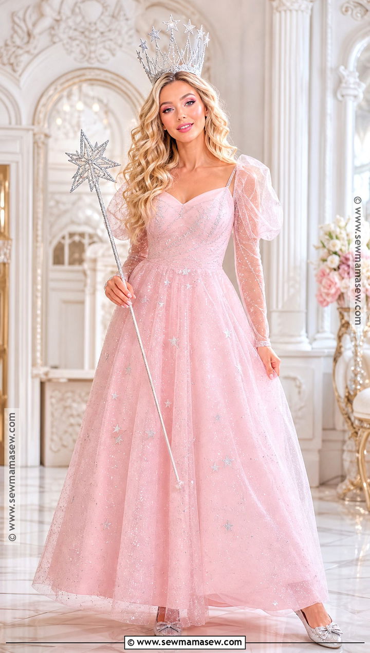 Glinda Pink Bubble Gown Costume - 30 Iconic Female Movie Characters Costumes