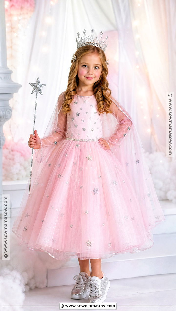 Glinda Pink Good Witch Costume - 30 girl halloween costumes for kids