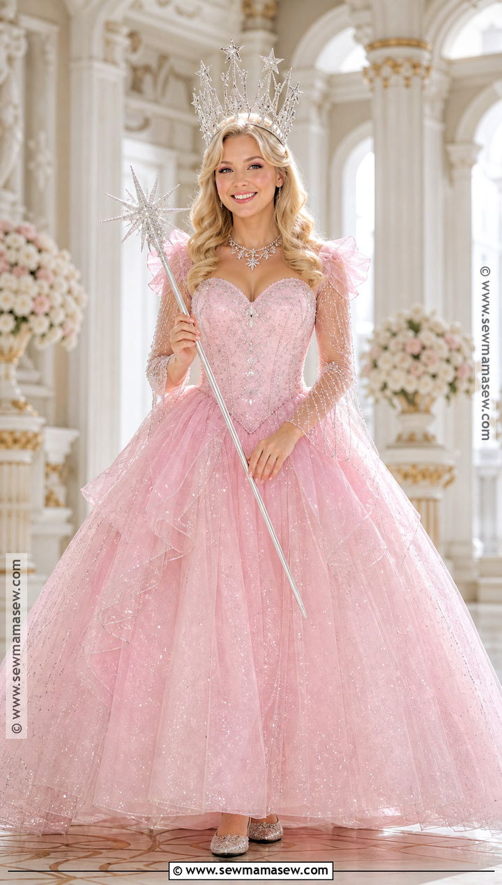 Glinda Pink Good Witch Costume - 30 blonde hair costumes