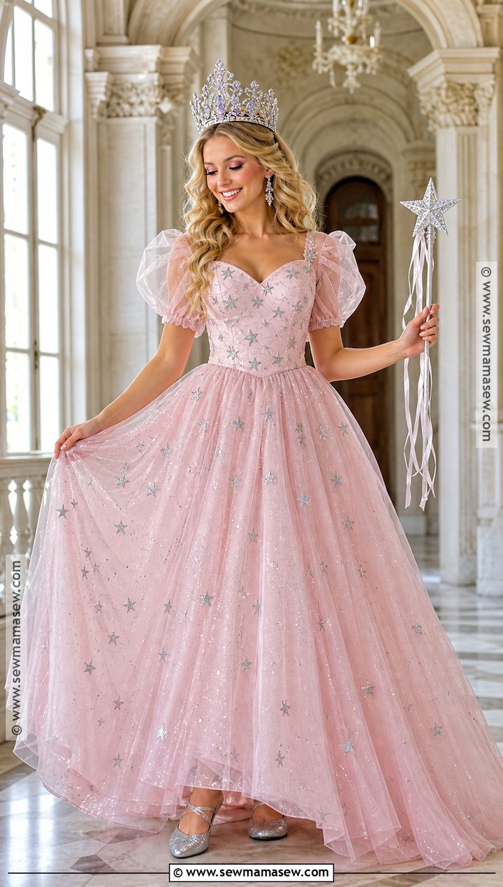 Glinda Pink Gown Costume - 30 movies costumes ideas