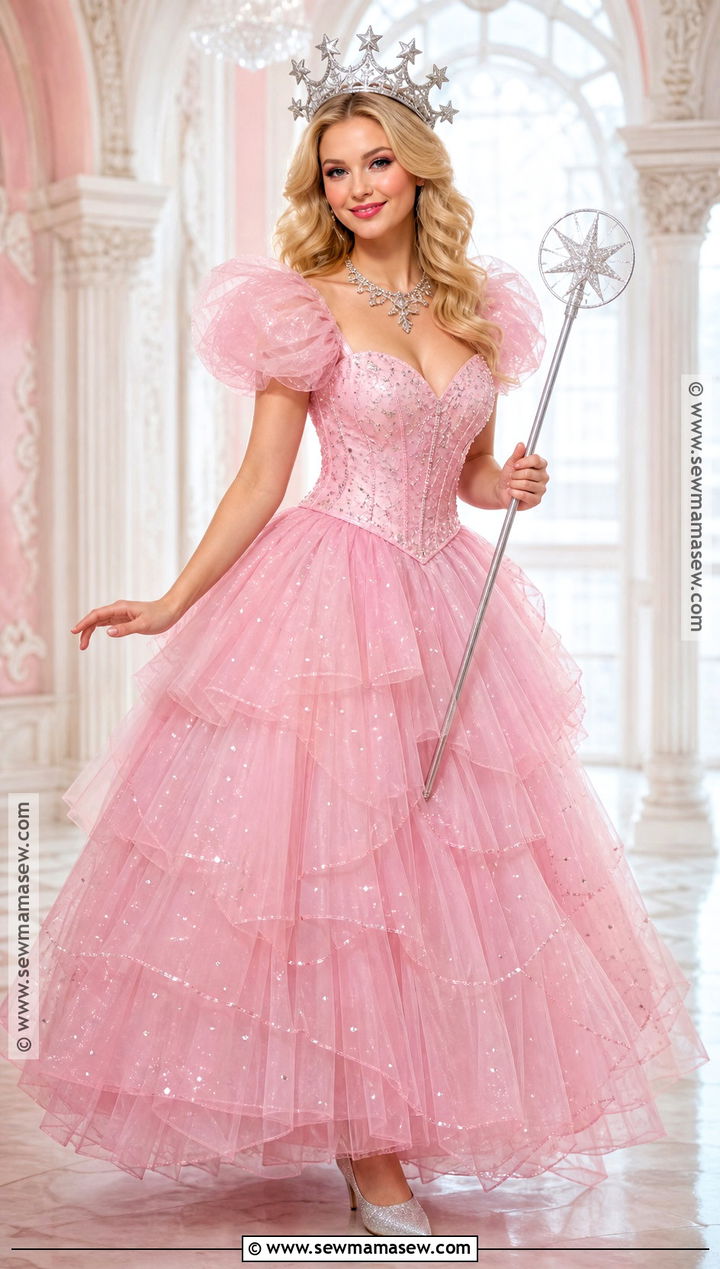 Glinda Pink Gown Costume - 35 halloween costumes women blonde