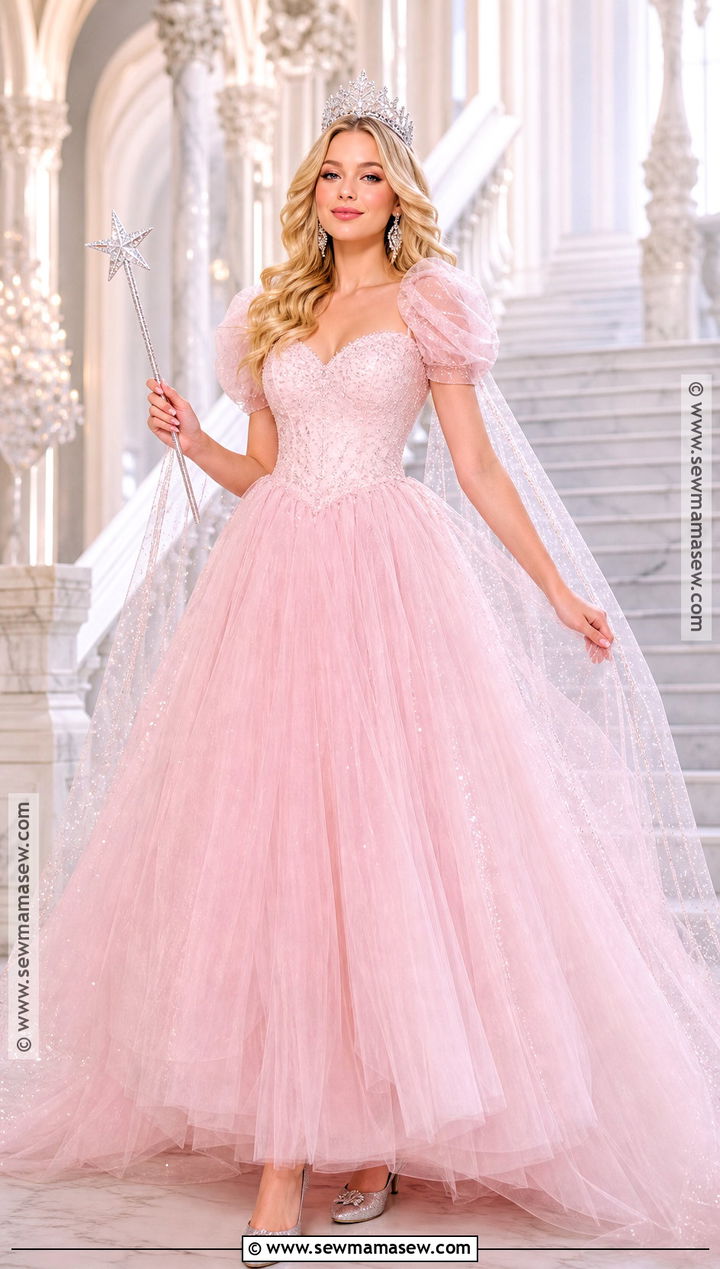 Glinda Pink Gown Movie Costume - 30 iconic movie halloween costumes