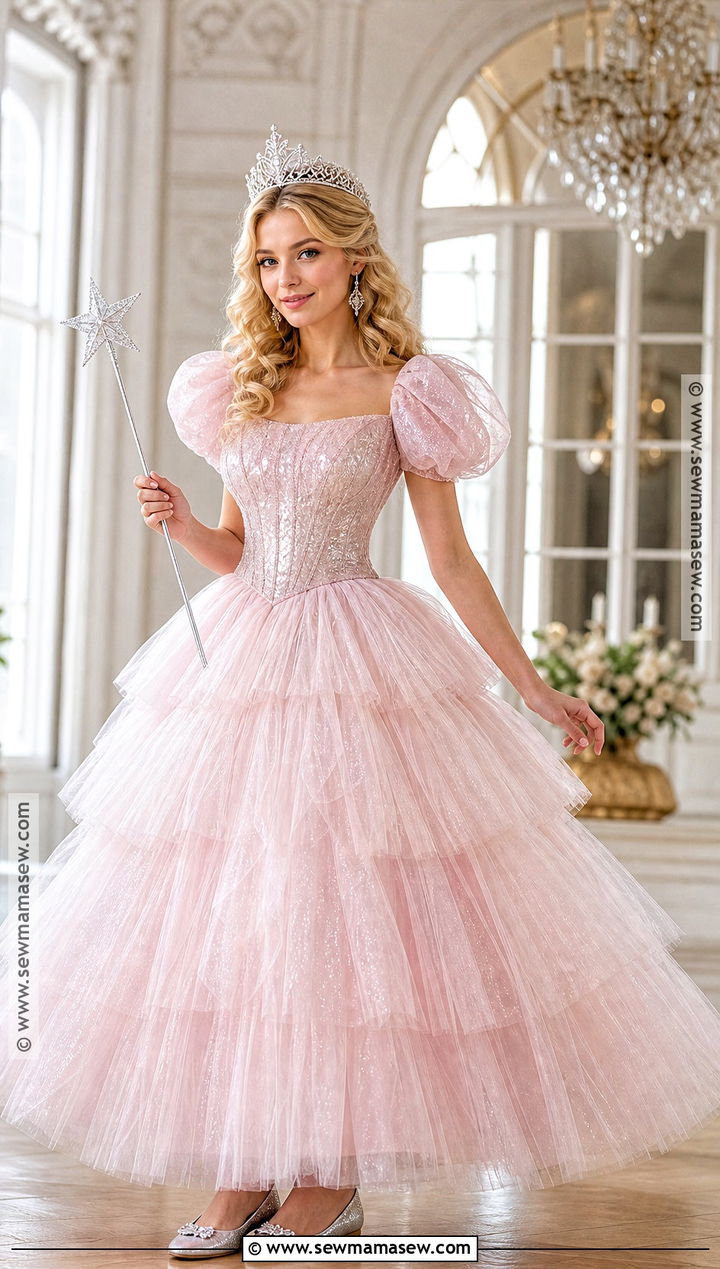 Glinda Pink Gown Movie Costume - 30 Movie Costume Ideas
