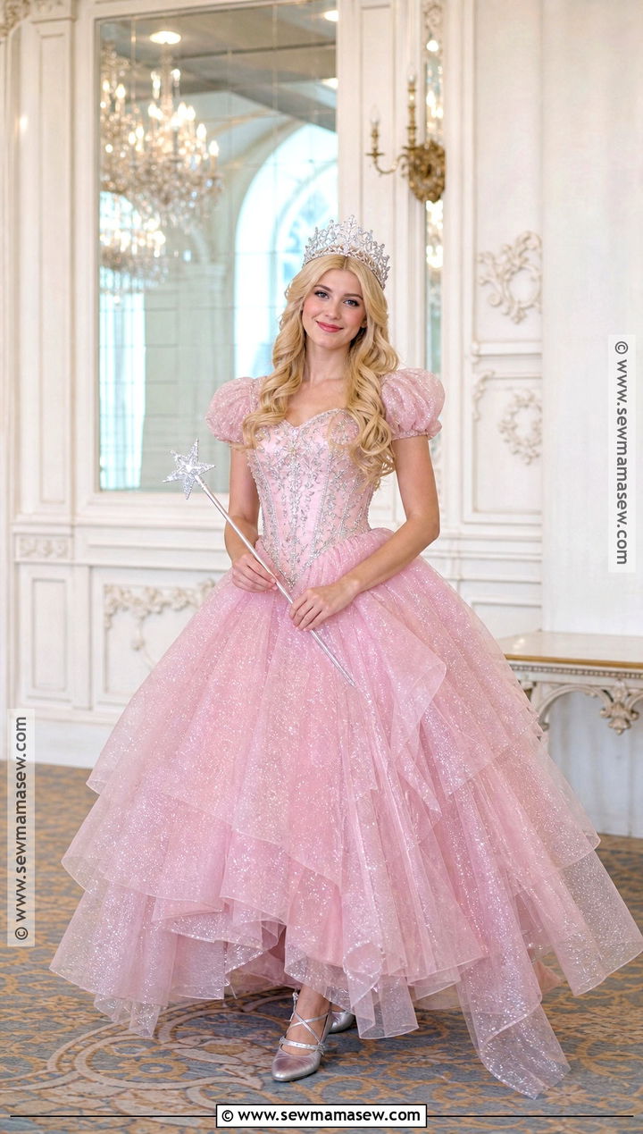Glinda Pink Gown Movie Costume - 30 halloween costumes movies