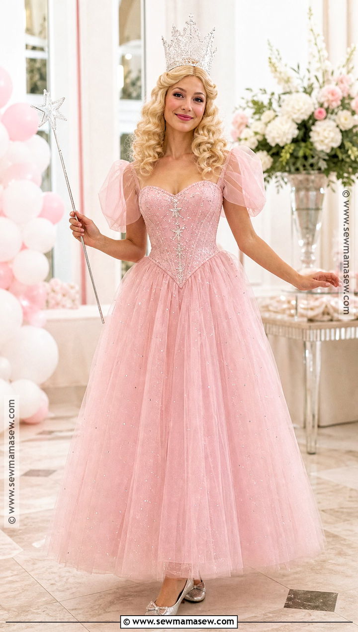 Glinda Pink Witch Costume - 30 good halloween costumes for women