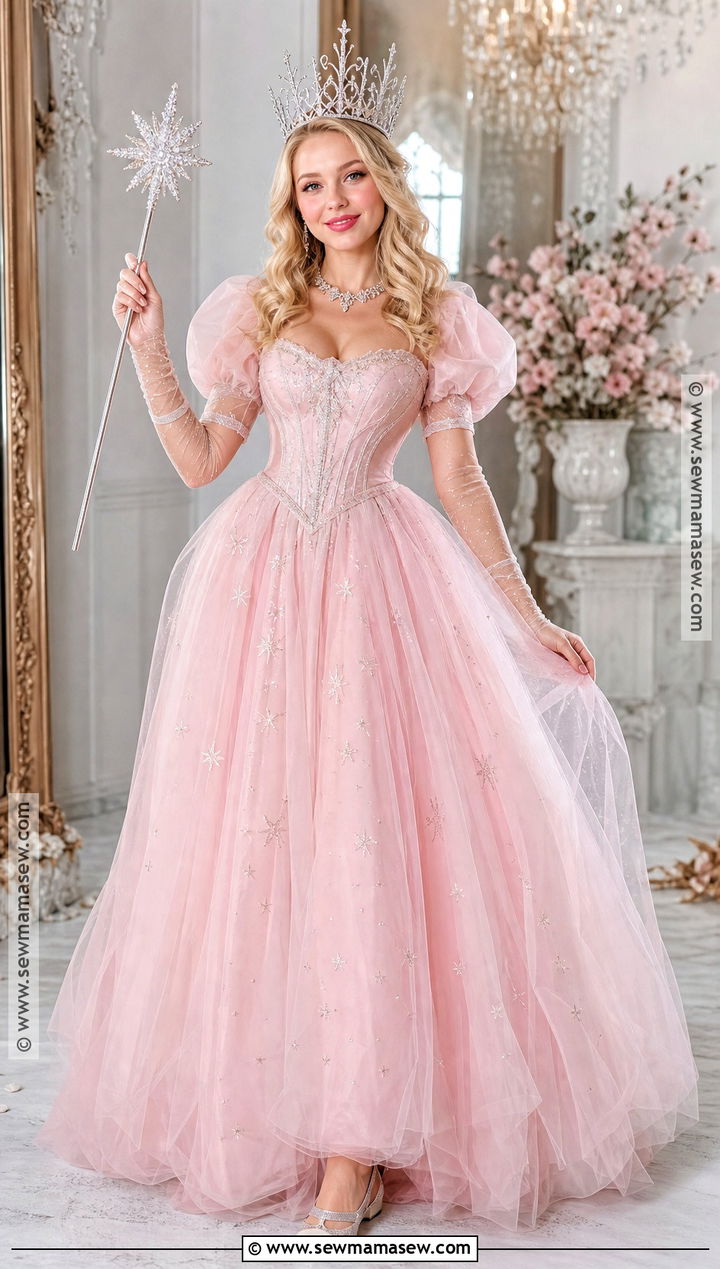 Glinda Pink Witch Costume - 35 blonde halloween costume ideas